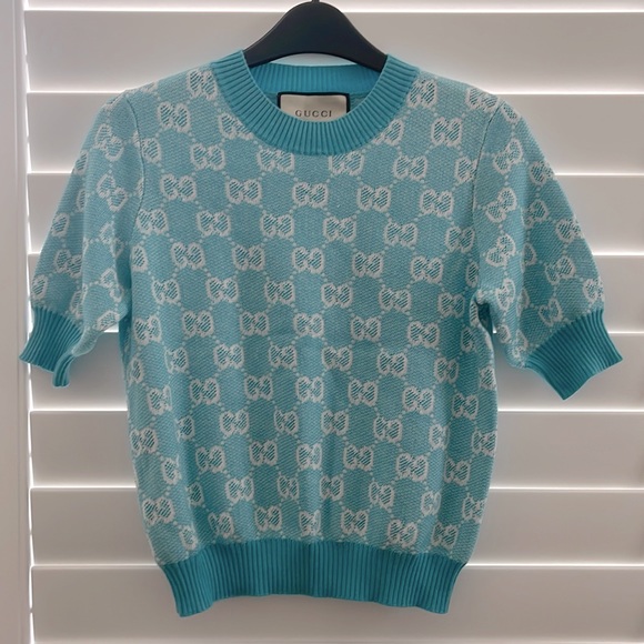Gucci GG cotton wool piquet top M - Picture 4 of 10